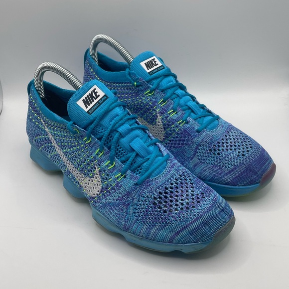 Women’s Nike Zoom Agility Fly Knit Blue Lagoon Sneakers Size 8.5 - Picture 1 of 7